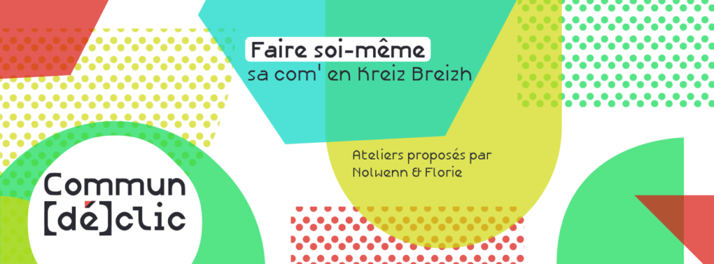Visuel et logo des ateliers Commun déclic réalisé par Heol gwenn