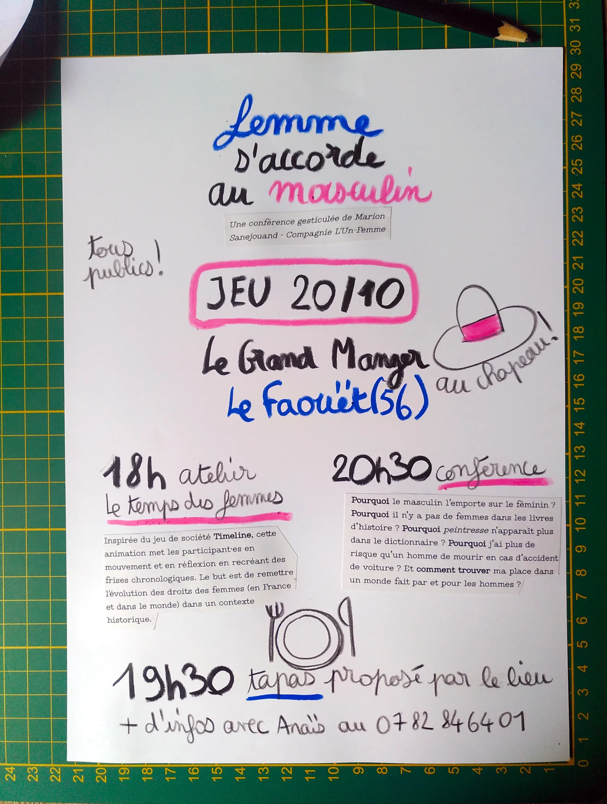 Version non retenue - Conférence gesticulée "Femme s'accorde au masculin"