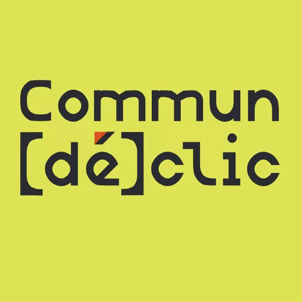 Logo sur fond jaune pour les ateliers de communication DIY