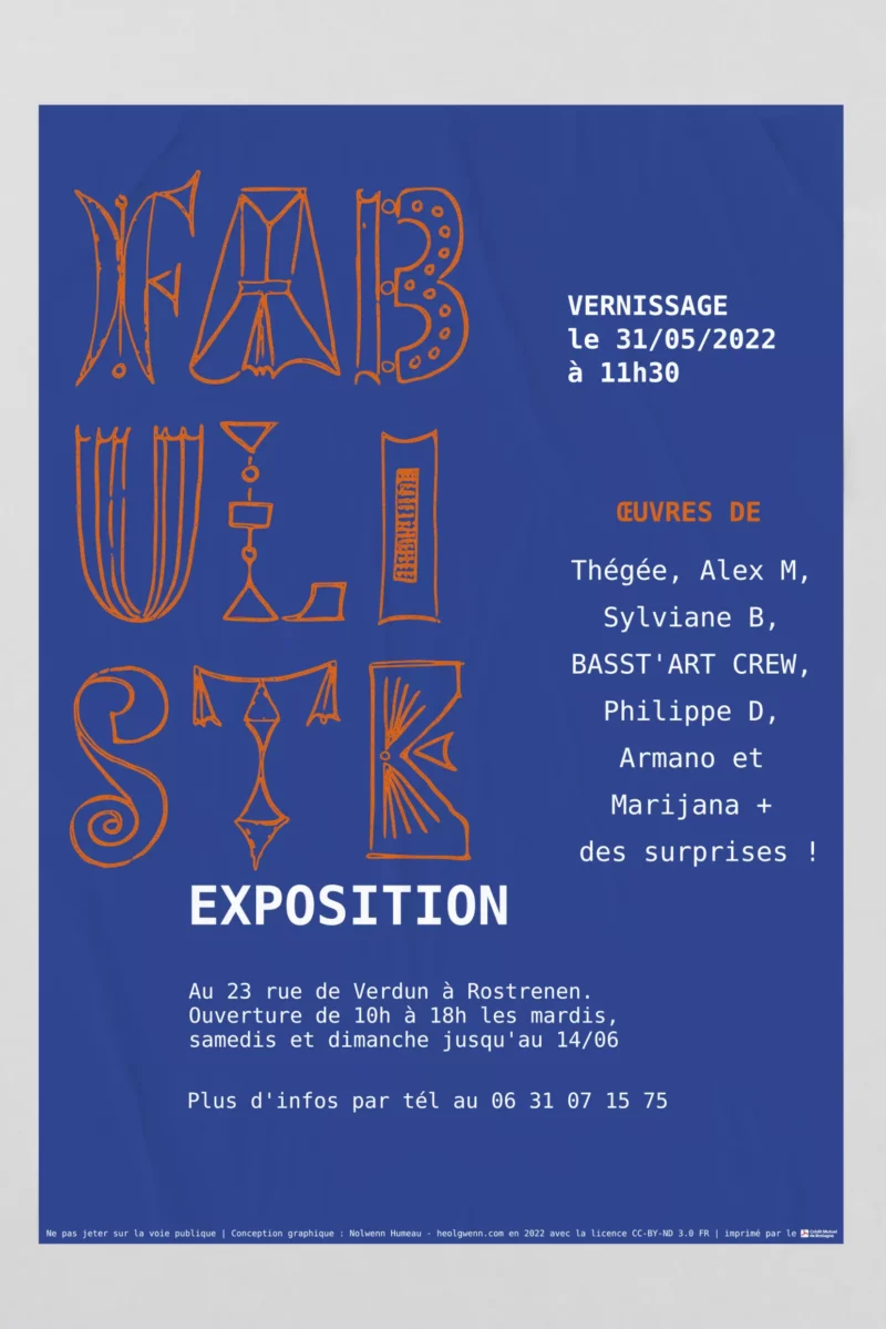 Fabuliste, première exposition de la galerie rostrenoise