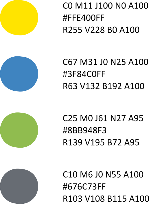 Palette de couleurs - Campeurs de Rhuys Palette de couleurs - Association APCTPP