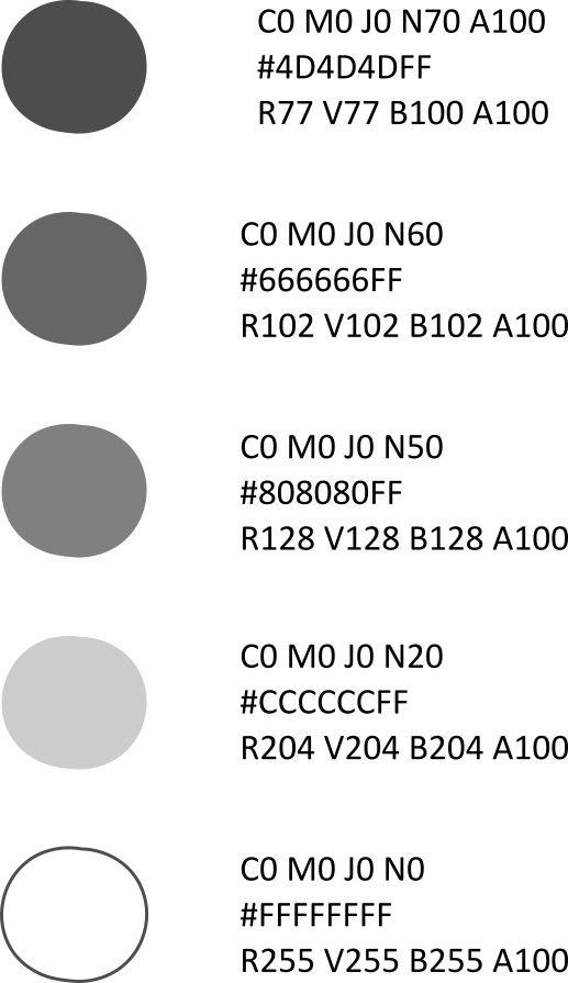 Palette des niveaux de gris - Campeurs de Rhuys Palette des niveaux de gris - Association APCTPP