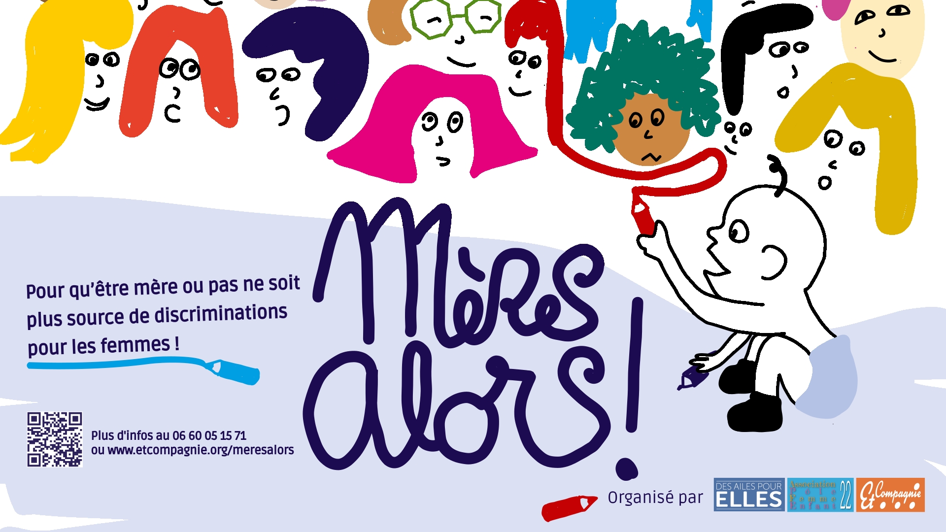 Visuel évènement Facebook pour Mères alors !