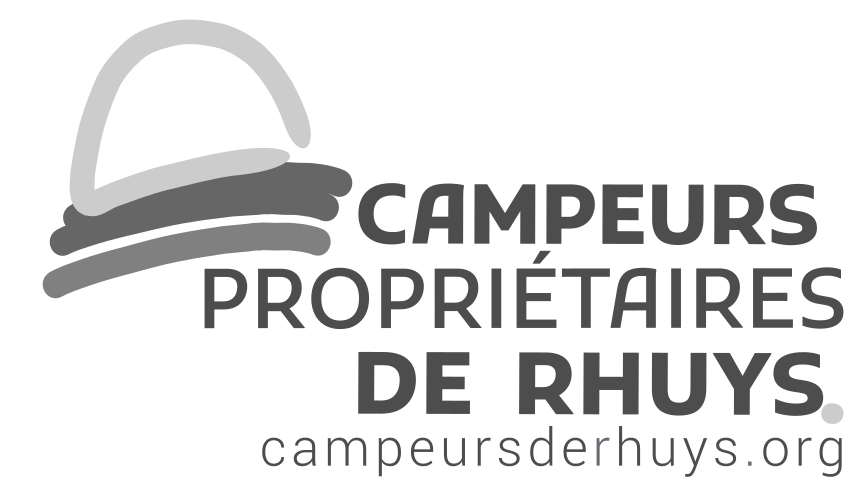 Logo en niveaux de gris - Campeurs de Rhuys